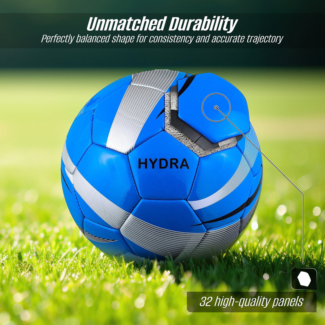 Hydra Soccer Ball-Blue - Vizari Sports