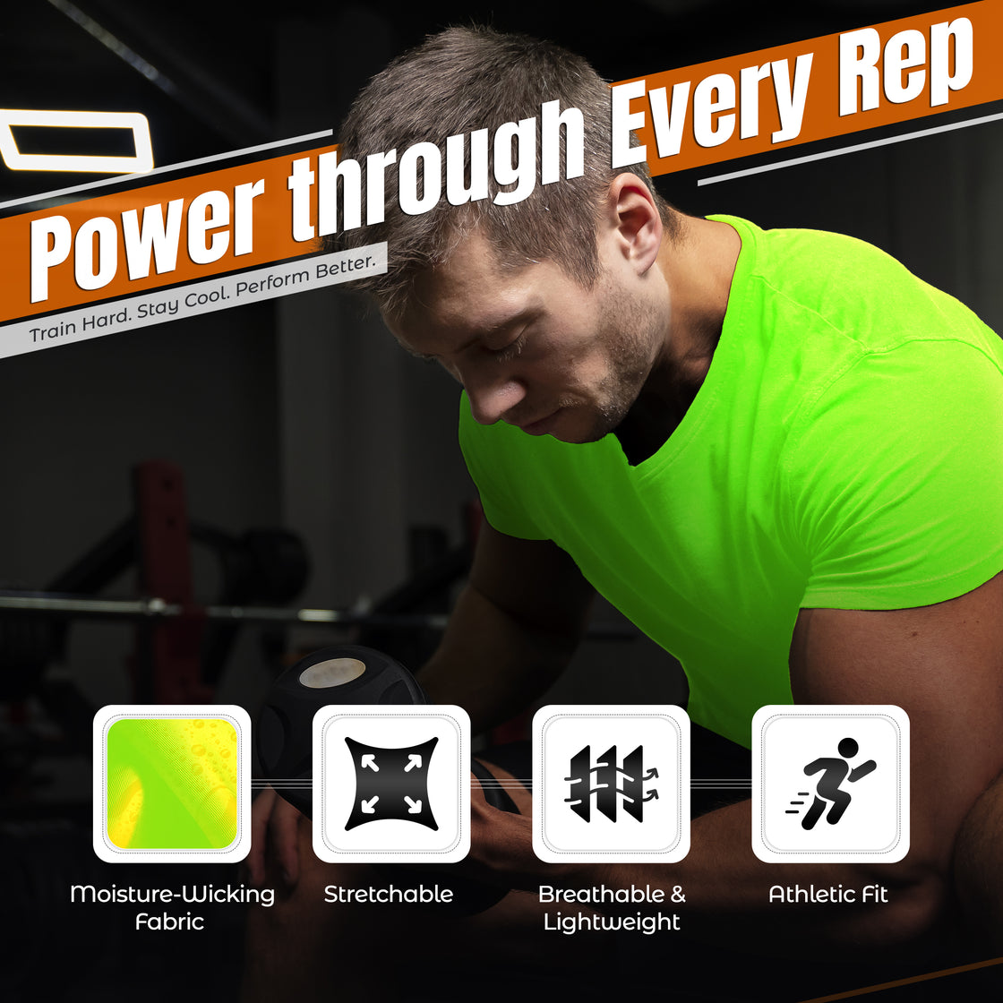 Performance T-Shirt-Neon Green - Vizari Sports