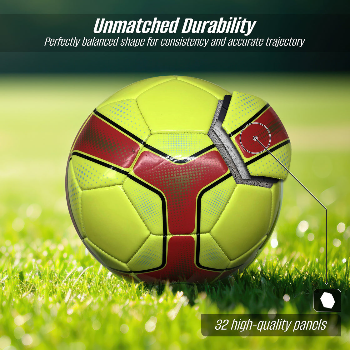 Sports Cordoba Usa Soccer Balls-Neon Yellow - Vizari Sports