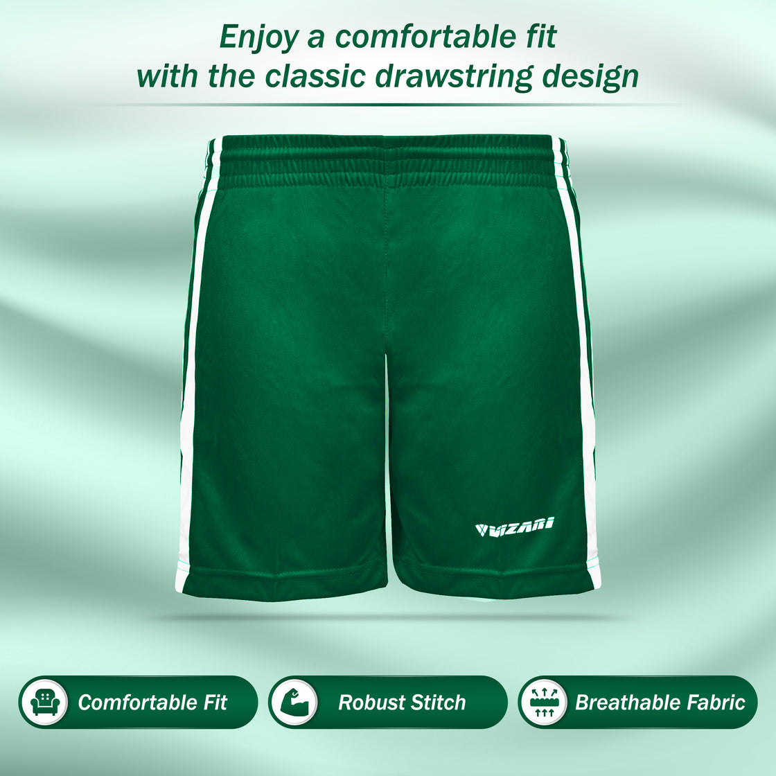 Campo Soccer Shorts - Forest Green - Vizari Sports