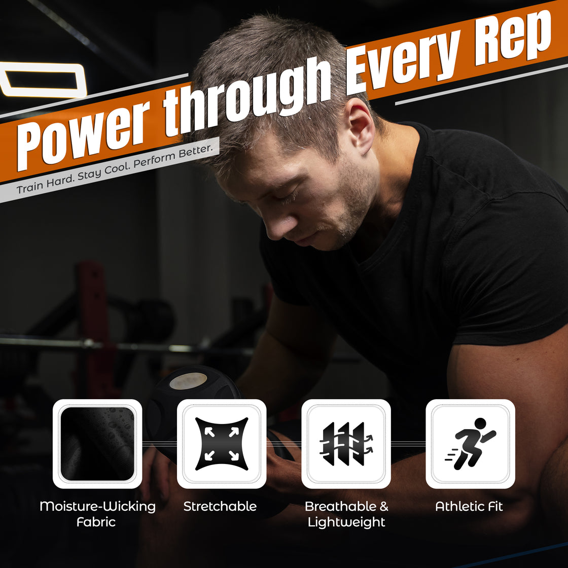 Performance T-Shirt-Black - Vizari Sports