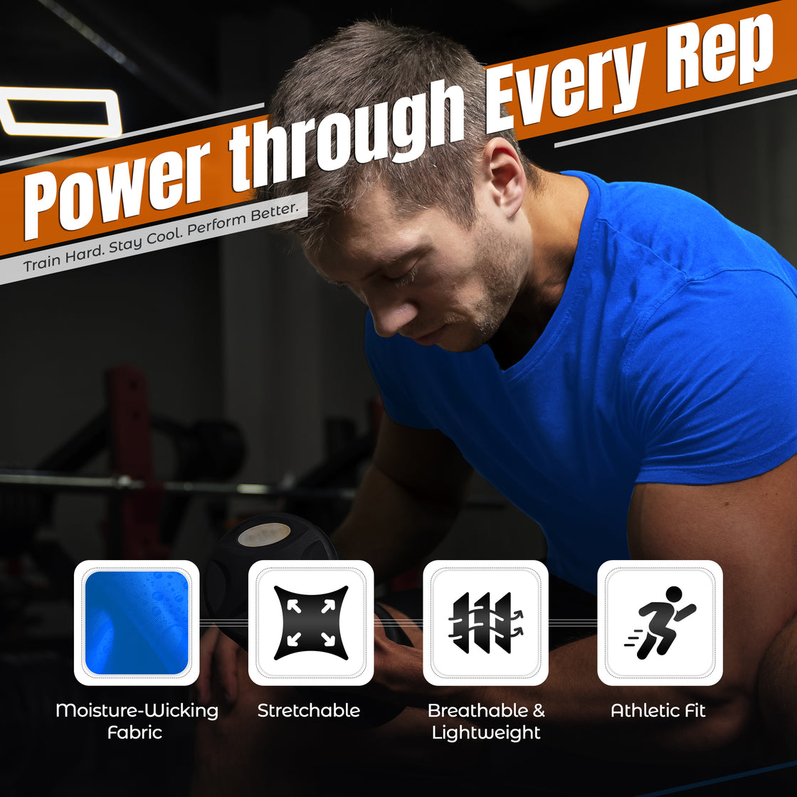 Performance T-Shirt-Navy - Vizari Sports