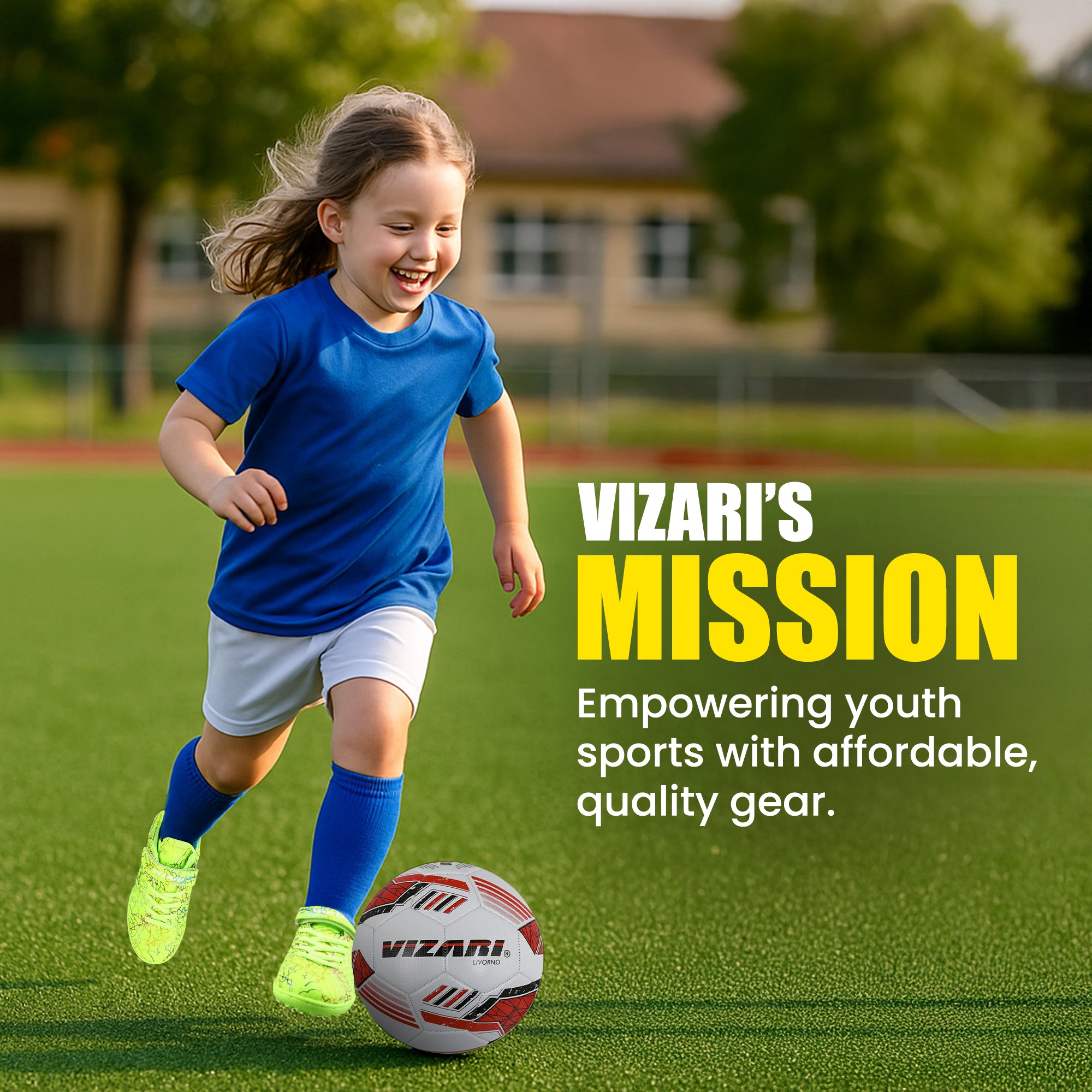 Zodiac Velcro Junior Turf Soccer Shoes - Green