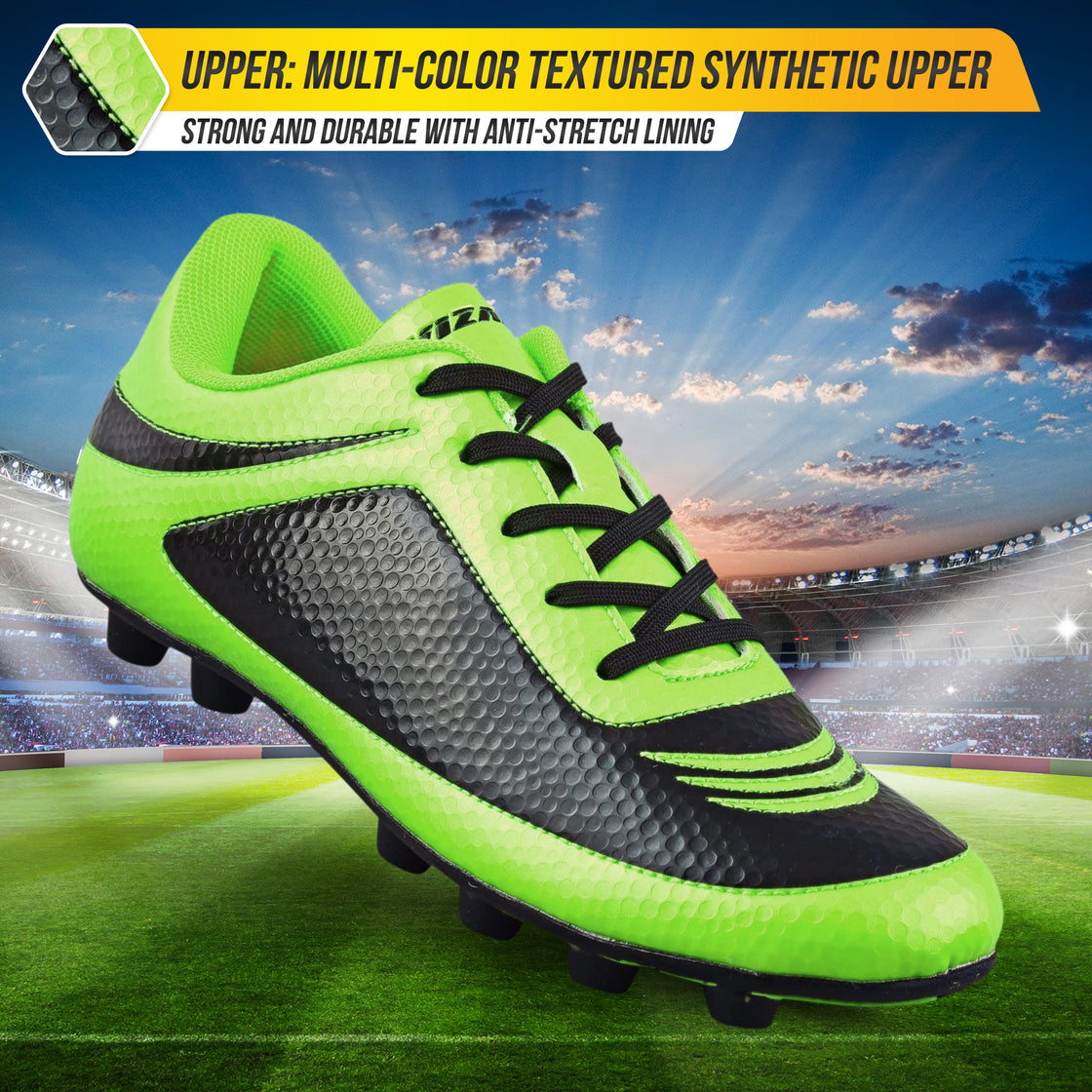 Infinity Firm Ground Soccer Shoes -Green/Black - Vizari Sports