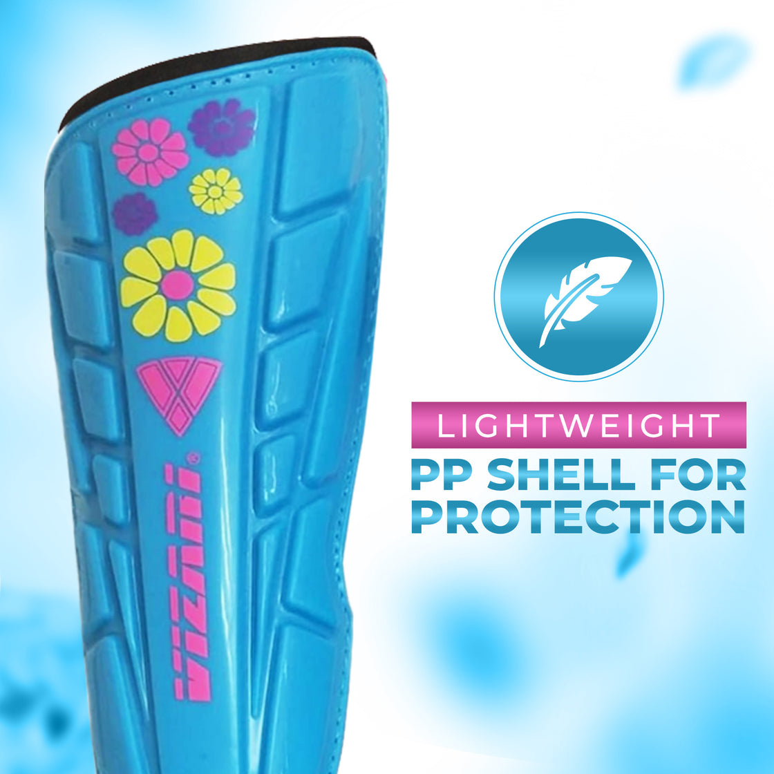 Blossom Soccer Shin Guard-Blue - Vizari Sports