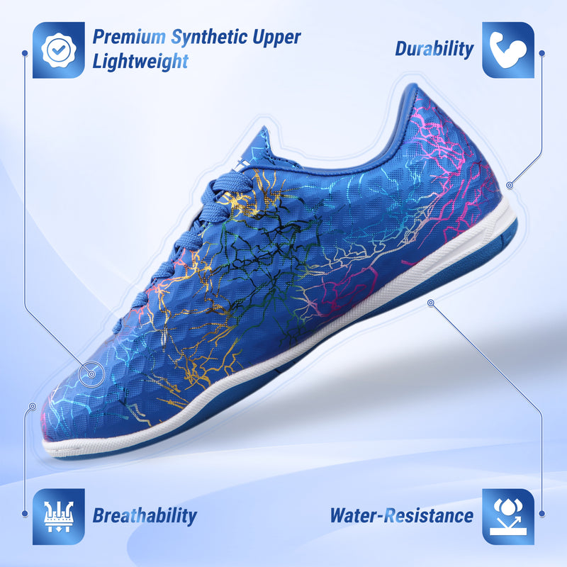 Zodiac Junior Indoor Soccer Shoes-Blue - Vizari Sports