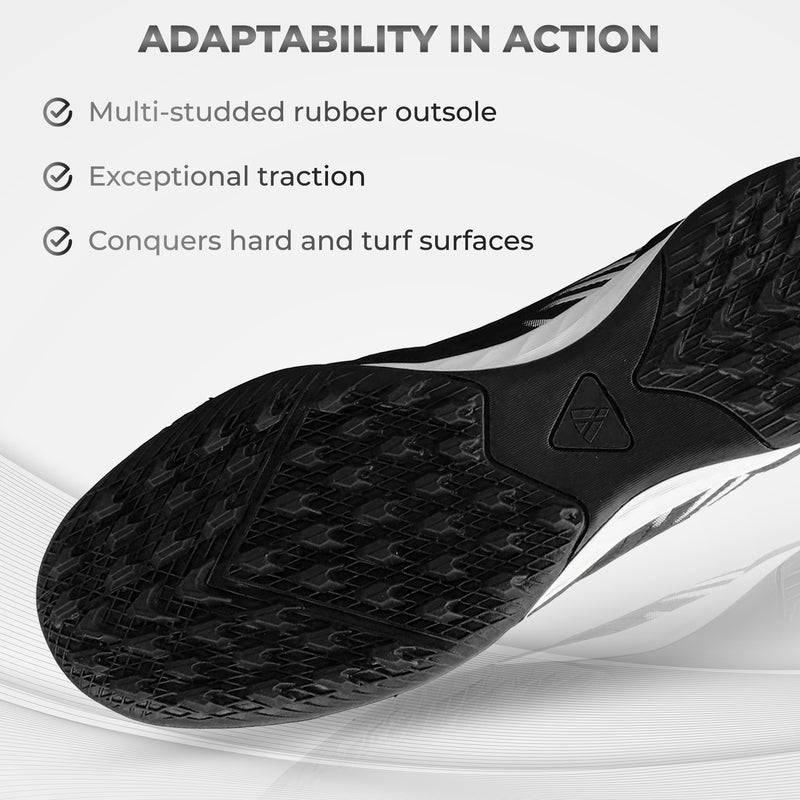 Valencia Turf Soccer Shoes - Black/White - Vizari Sports