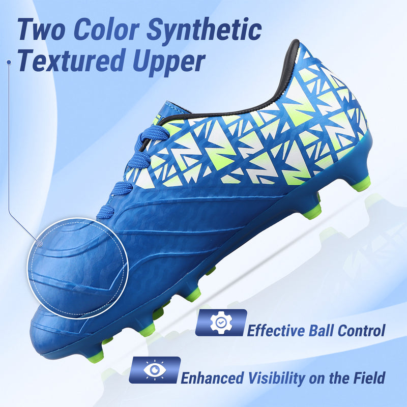 Pismo Junior Firm Ground Soccer Cleats - Blue - Vizari Sports
