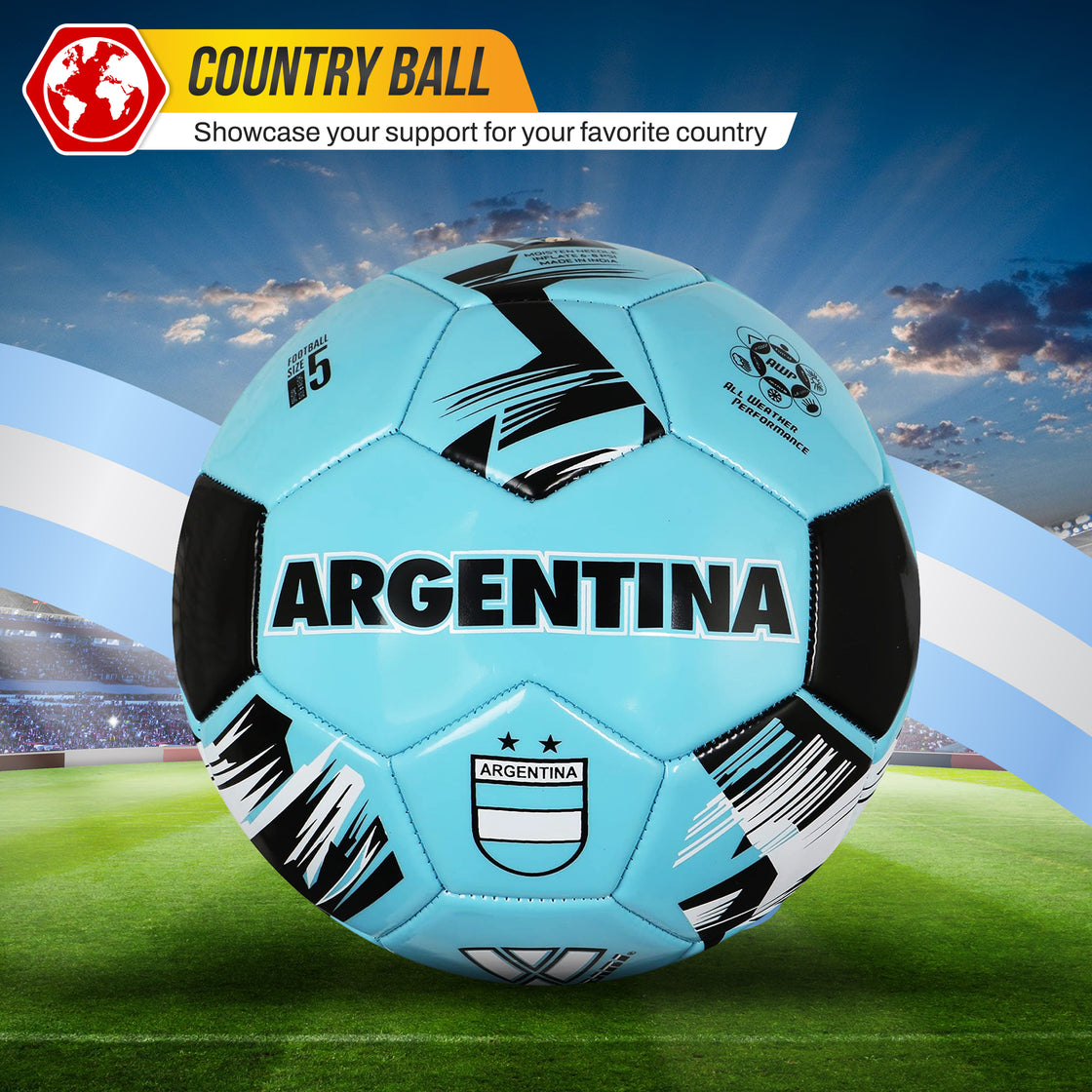 National Team Soccer Balls- Argentina Blue - Vizari Sports