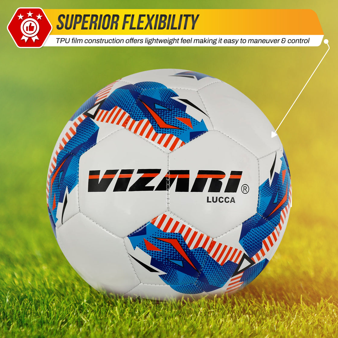 Lucca Soccer Ball-White - Vizari Sports