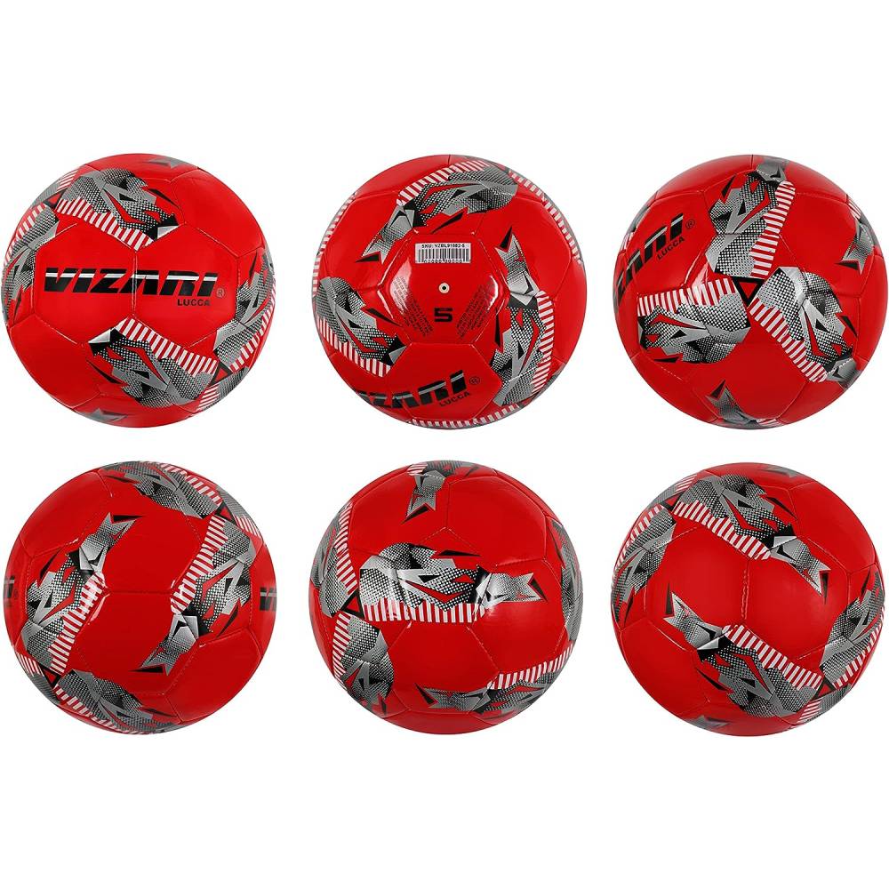 Lucca Soccer Ball-Red