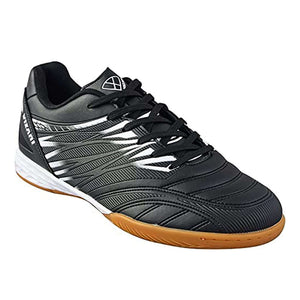 Valencia Indoor Soccer Shoes -Black/White