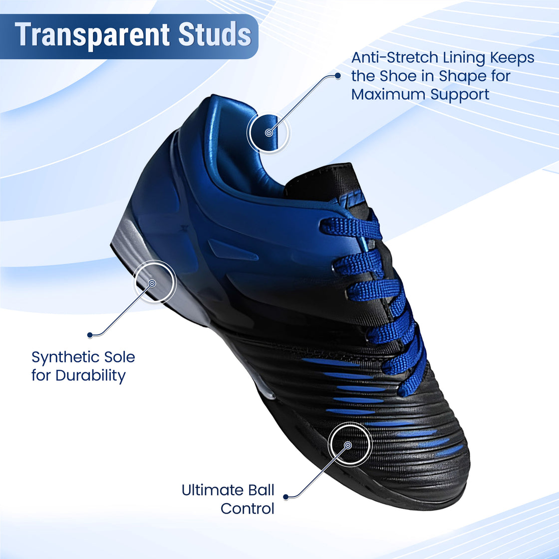 Liga Indoor Soccer Shoes -Blue/Black - Vizari Sports