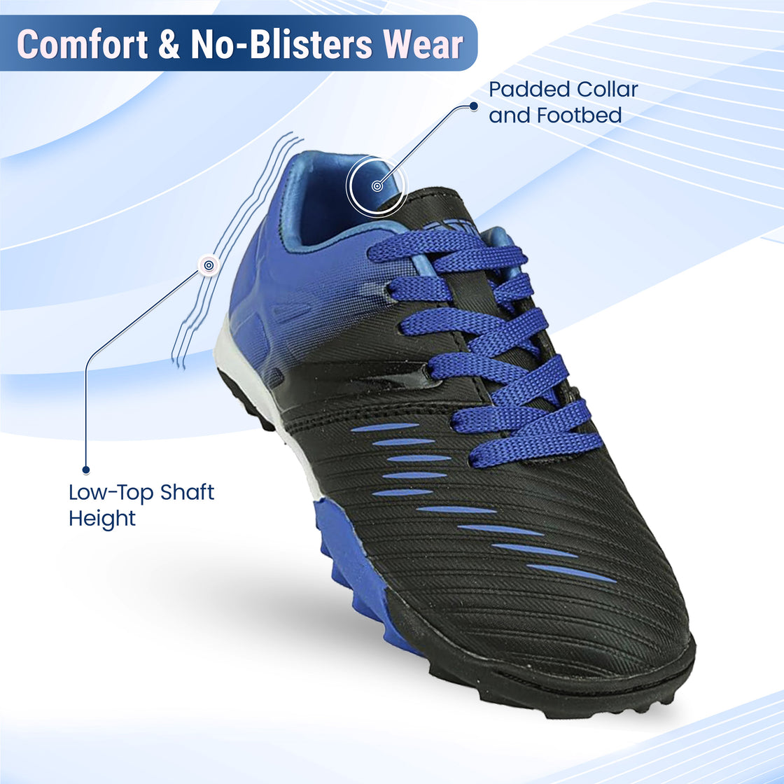 Liga Turf Soccer Shoes - Blue/Black - Vizari Sports