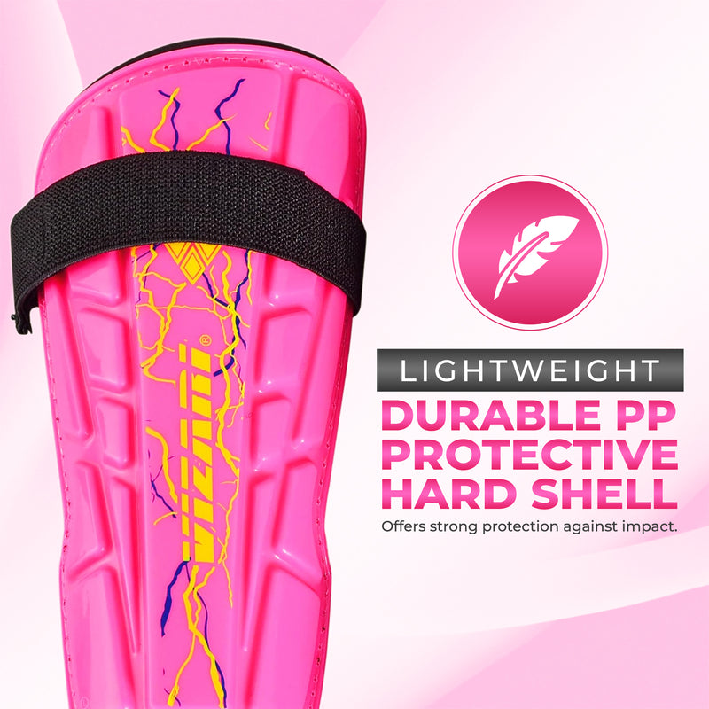 Vizari Zodiac Soccer Shin Guard with Detachable Ankle Protection – Pink