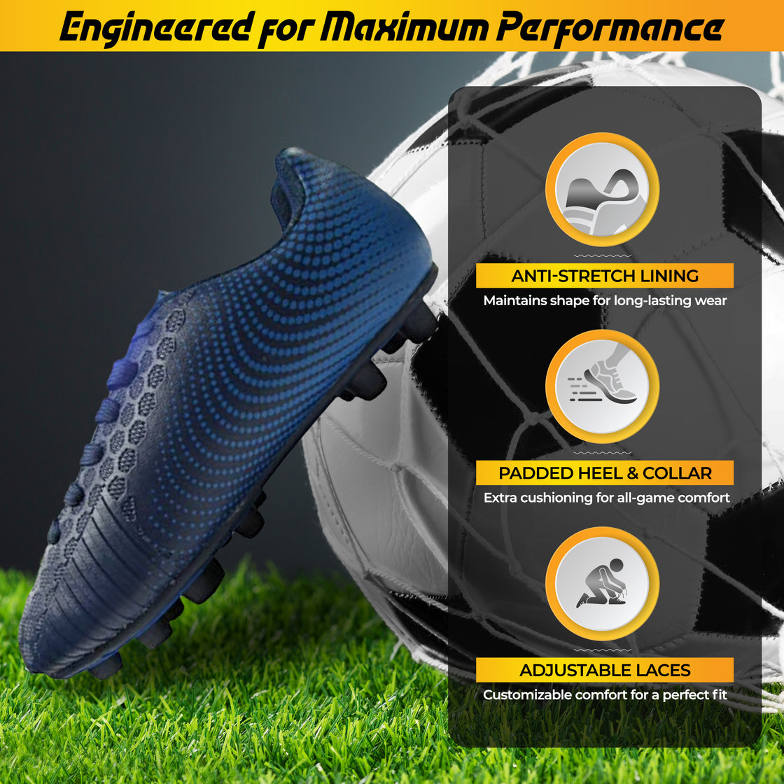 Stealth Firm Ground Soccer Shoes -Navy - Vizari Sports