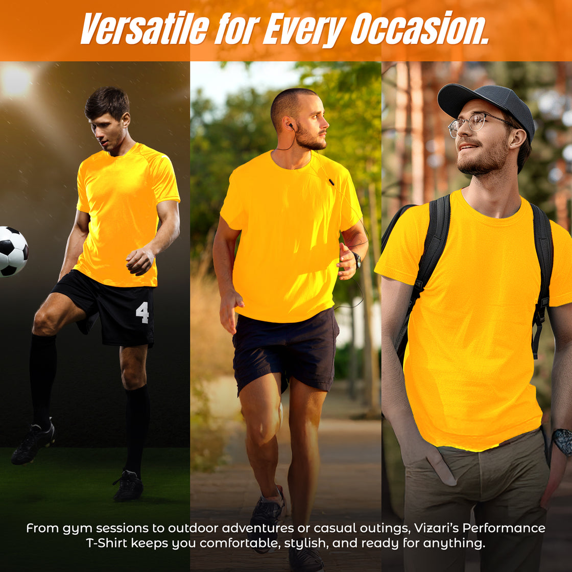 Performance T-Shirt Neon-Yellow - Vizari Sports
