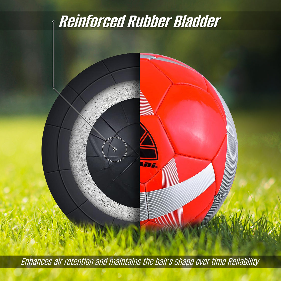 Hydra Soccer Ball-Red - Vizari Sports