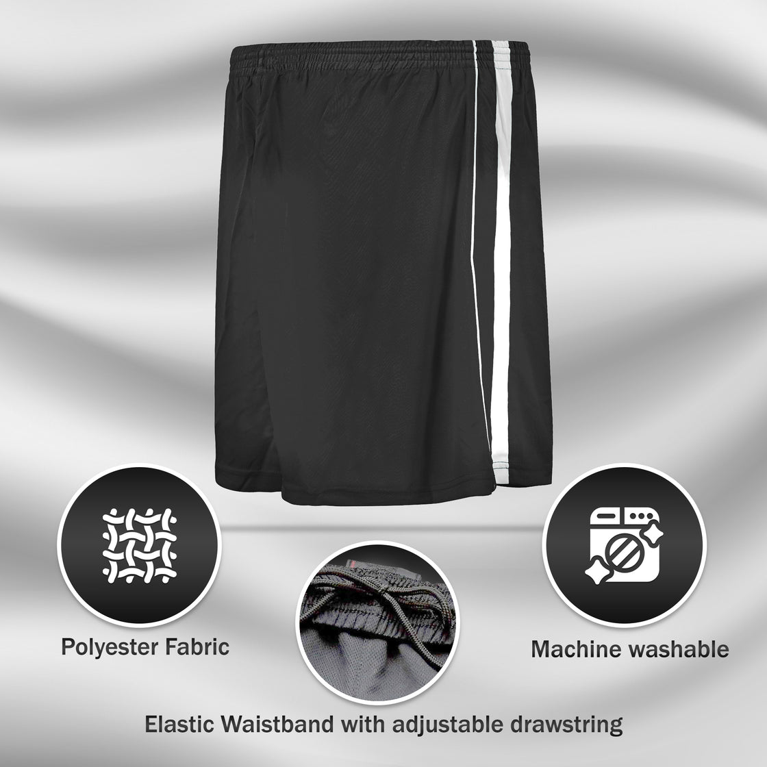 Campo Soccer Shorts - Black - Vizari Sports