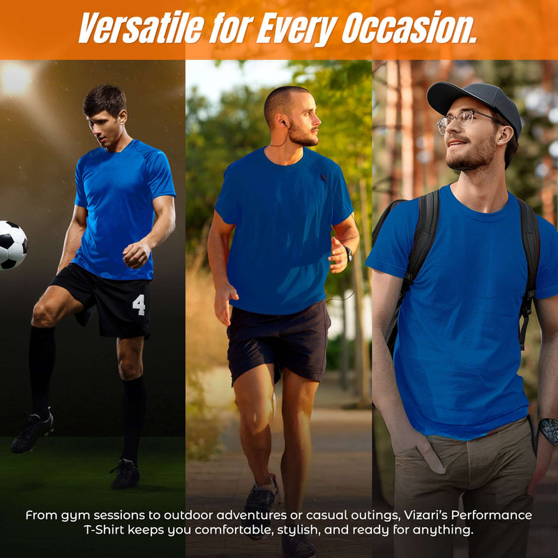 Performance T-Shirt-Navy - Vizari Sports