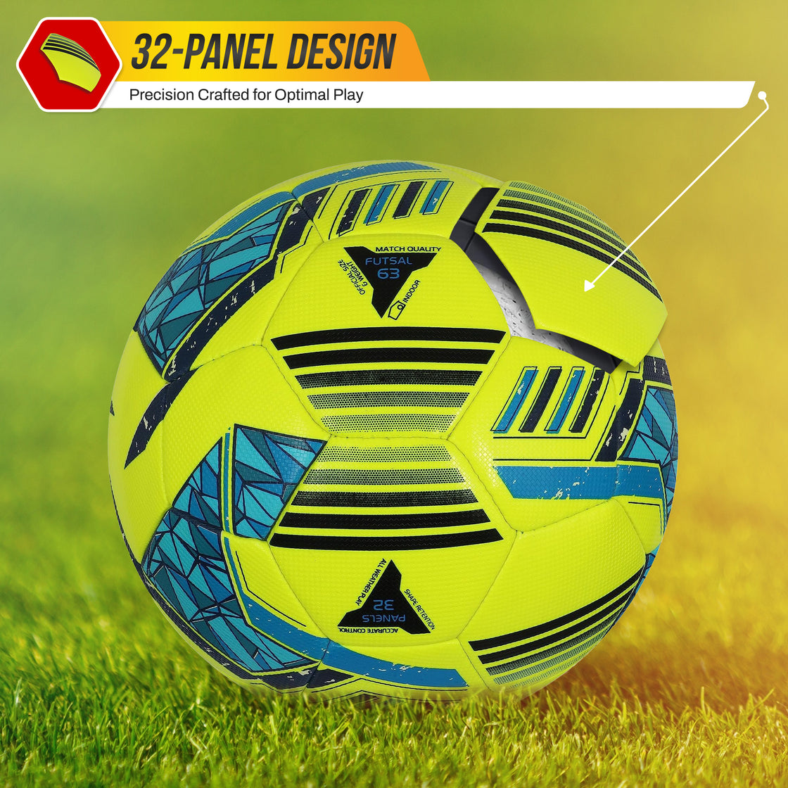 Reflect Pro Premium Indoor Soccer Ball - Lime Yellow - Vizari Sports