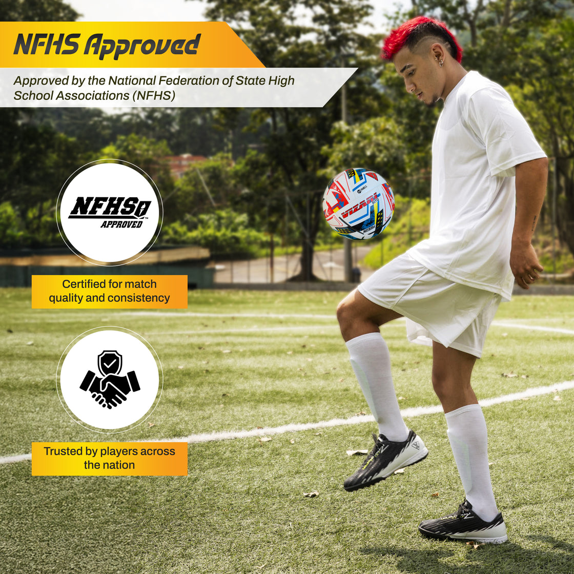 ALTO Match NFHS Soccer Ball - White - Vizari Sports