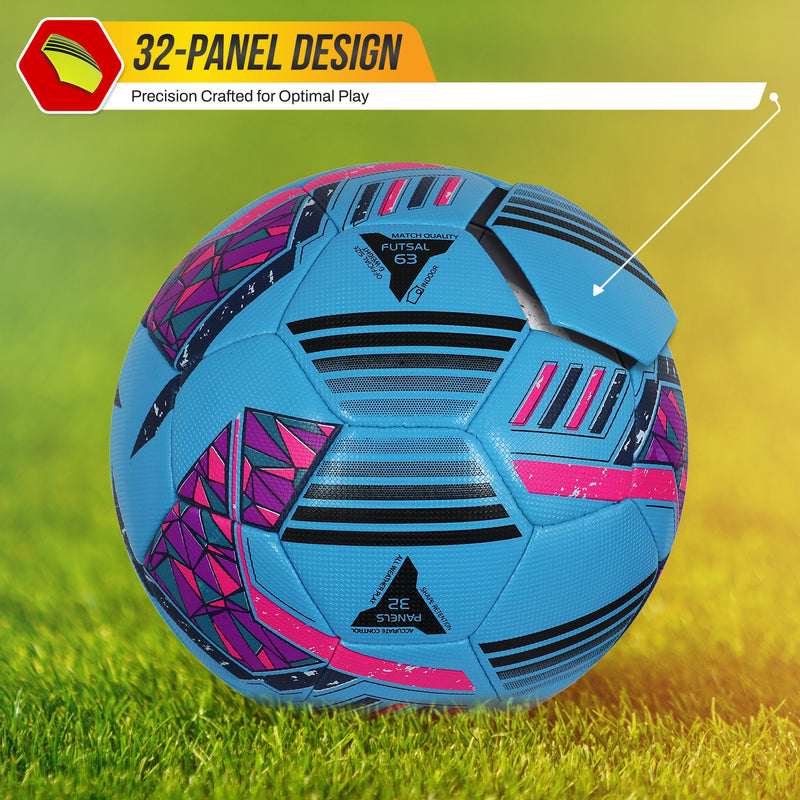 Reflect Pro Premium Indoor Soccer Ball-Sky Blue - Vizari Sports