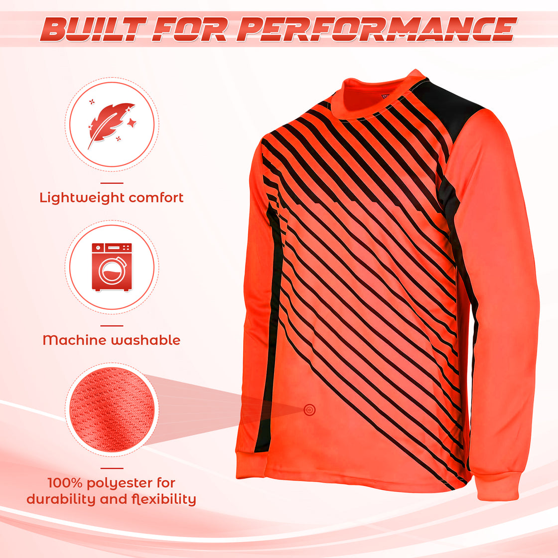 Arroyo Goalkeeping Jersey-Orange/Navy - Vizari Sports