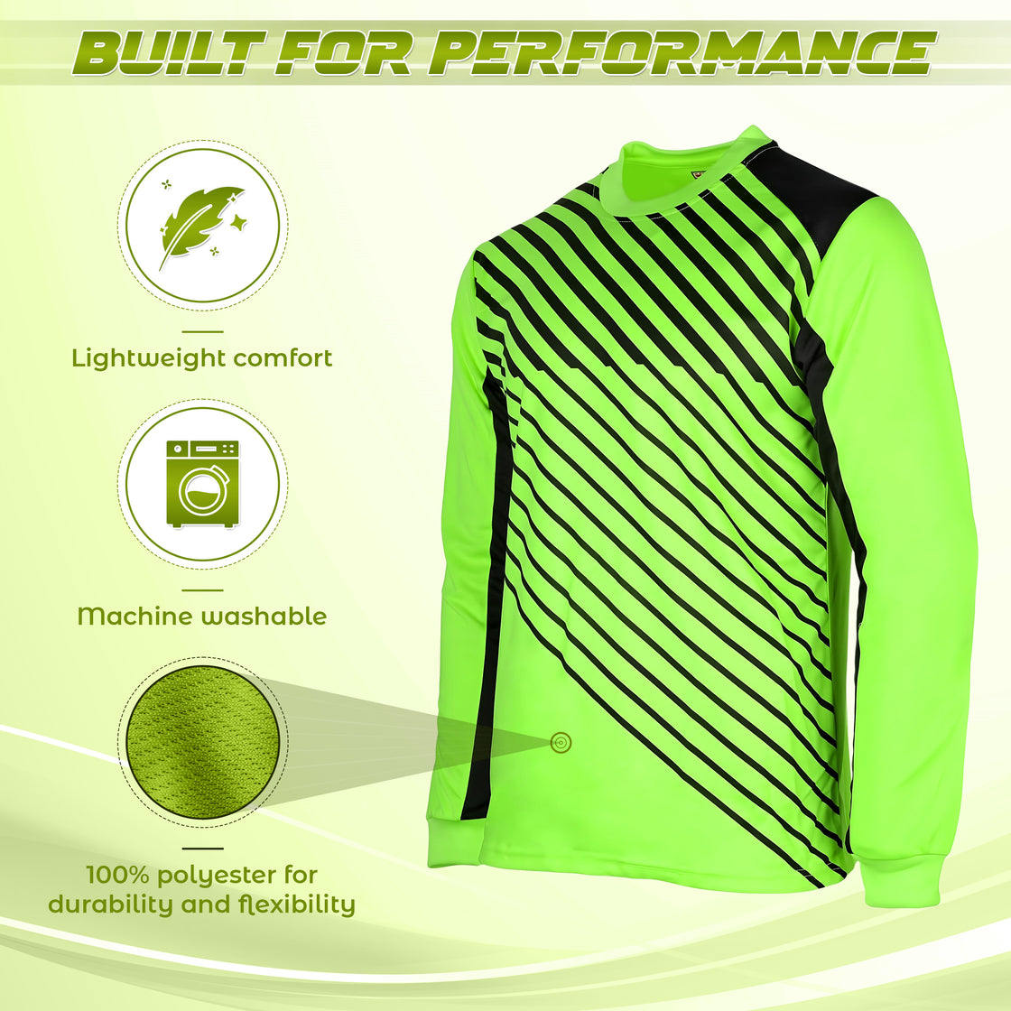 Arroyo Goalkeeping Jersey - Green/Black - Vizari Sports