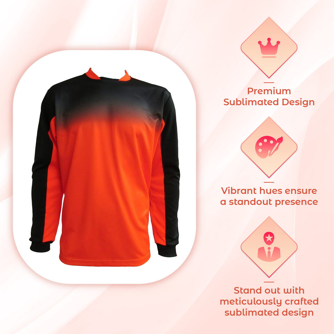 Vallejo Goalkeeper Jersey - Orange/Black - Vizari Sports
