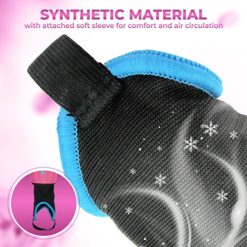 Blossom Soccer Shin Guard-Pink/Blue - Vizari Sports