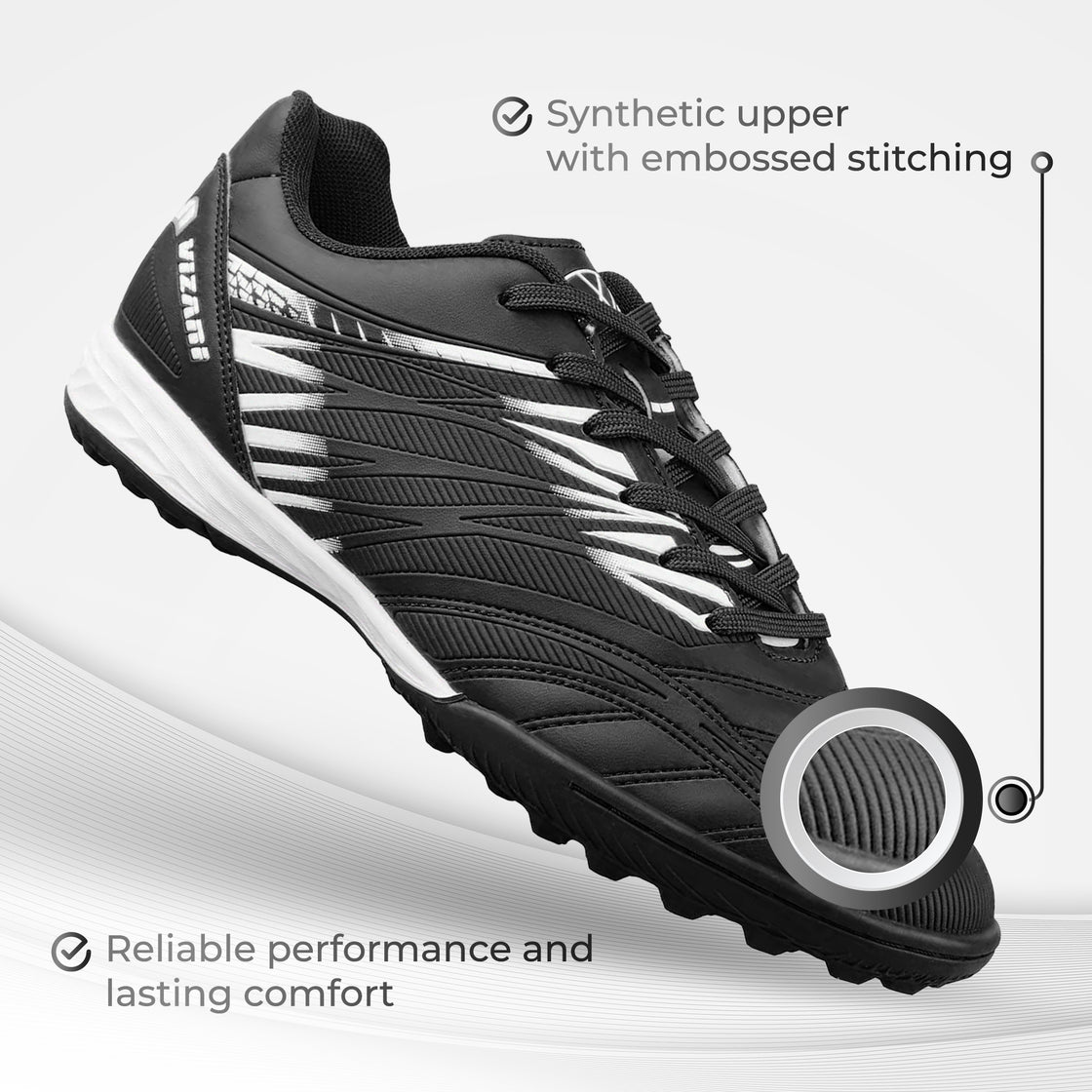 Valencia Turf Soccer Shoes - Black/White - Vizari Sports