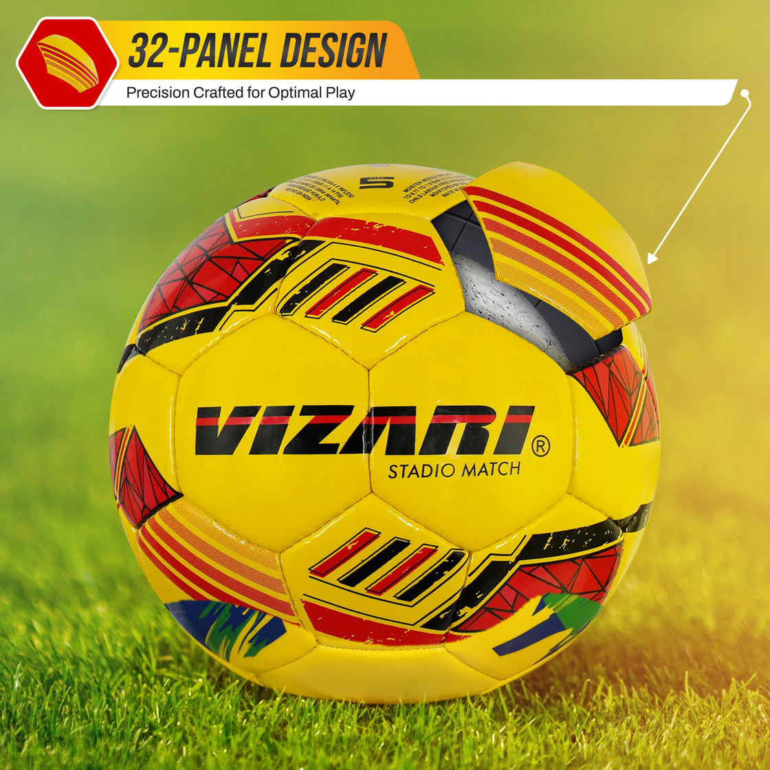 Stadio Match NFHS Soccer Ball-Yellow - Vizari Sports