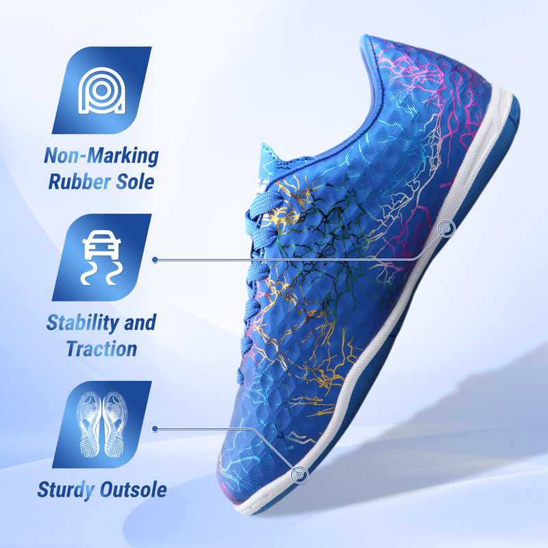 Zodiac Junior Indoor Soccer Shoes-Blue - Vizari Sports