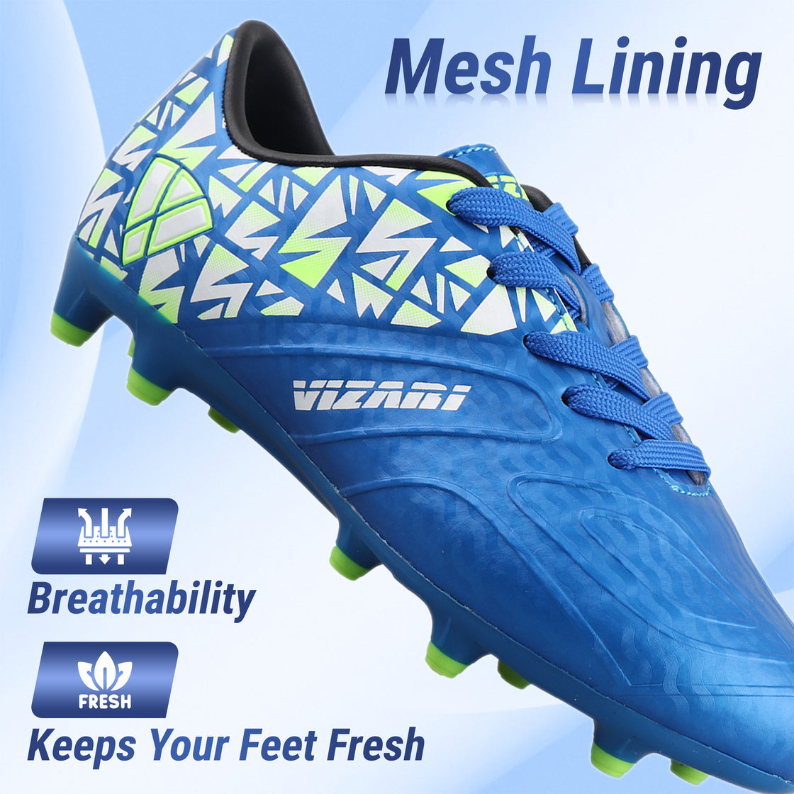 Pismo Junior Firm Ground Soccer Cleats - Blue - Vizari Sports