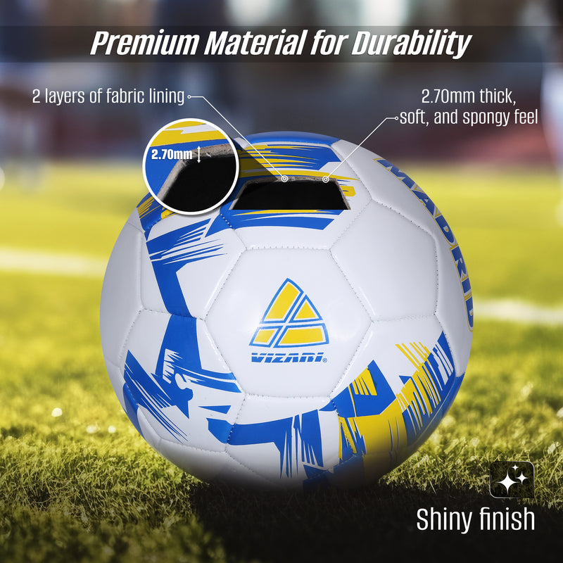 Club Team Soccer Balls - Madrid White - Vizari Sports