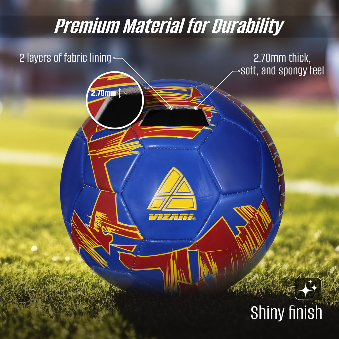 Club Team Soccer Balls - Barcelona Blue - Vizari Sports