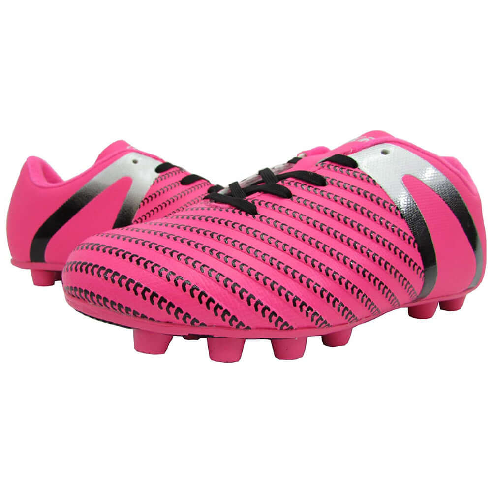 Impact Firm Ground Soccer Shoes -Pink/Silver - Vizari Sports
