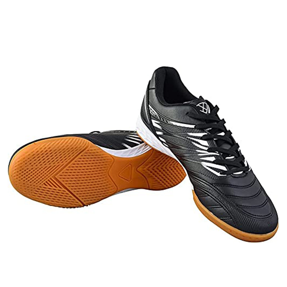 Valencia Indoor Soccer Shoes - Black/White