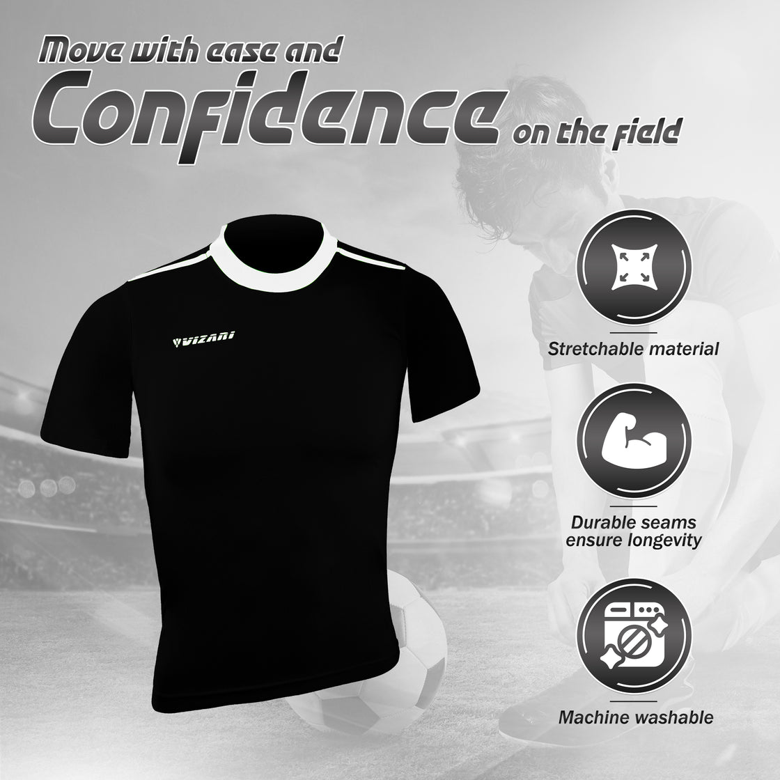 Velez Jersey-Black - Vizari Sports