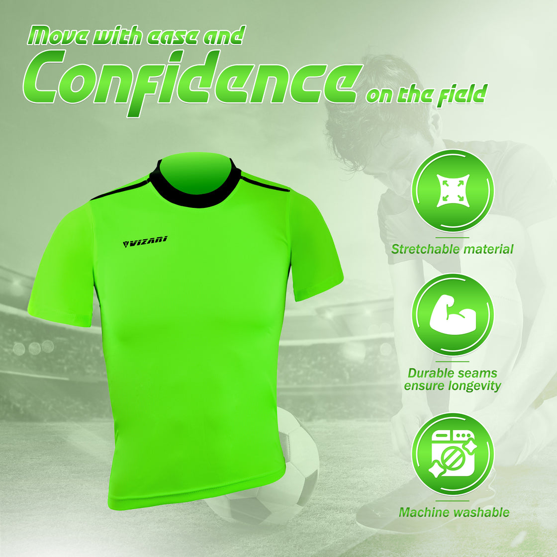 Velez Jersey-Neon Green - Vizari Sports