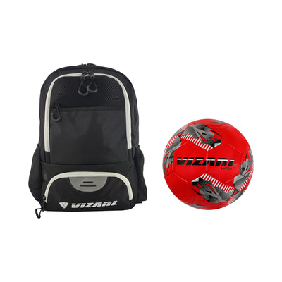 Vizari Avila Soccer Sports bag with Lucca Soccer Ball (RED) - Vizari Sports