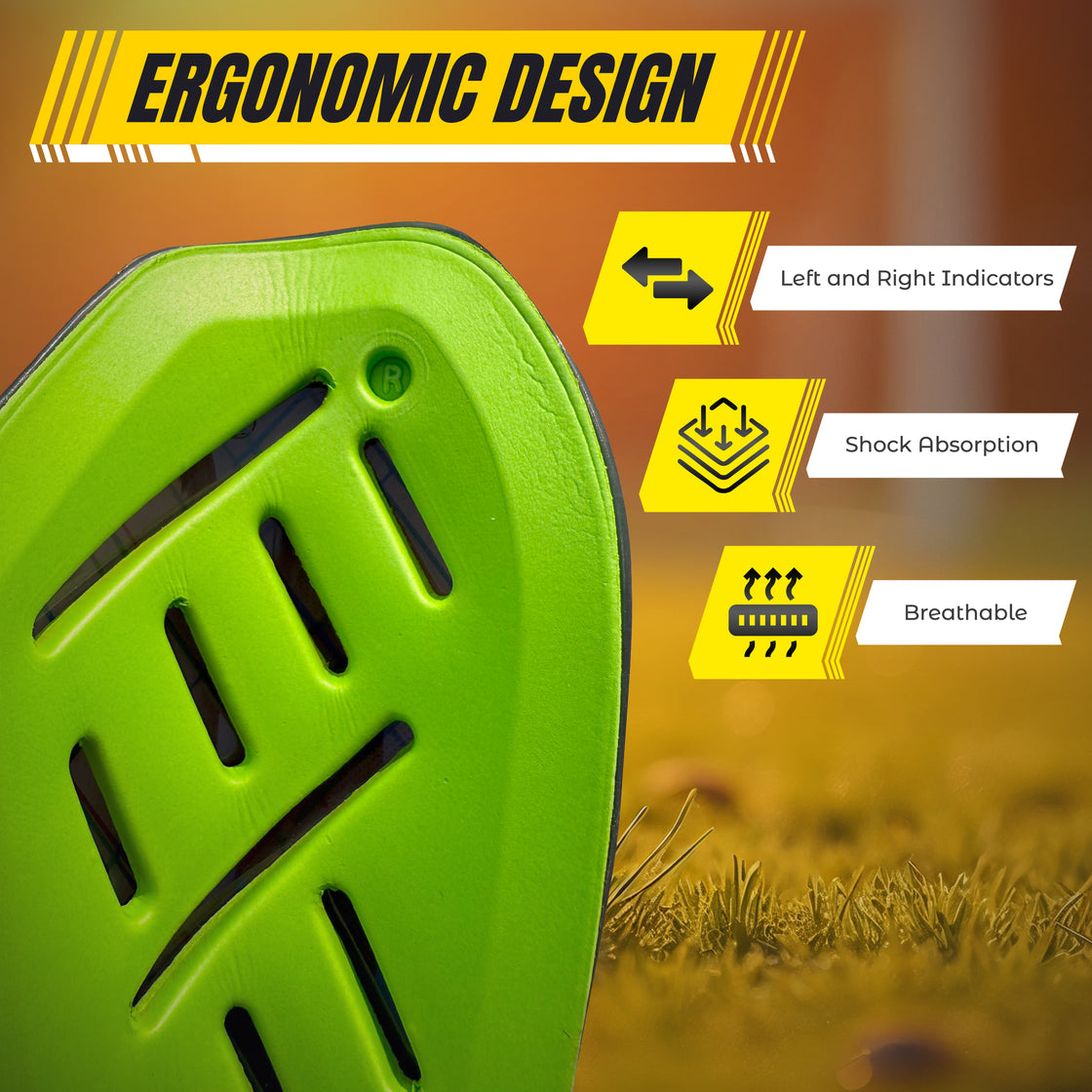 Soquel Soccer Slip in Shin Guard with Pocketed Sleeve-Green/Black - Vizari Sports