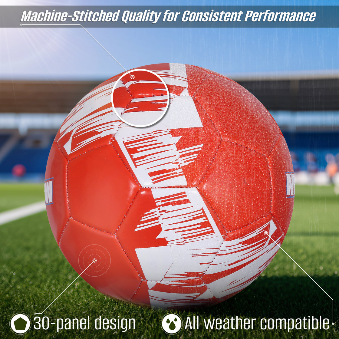 Club Team Soccer Balls - Munich Red - Vizari Sports