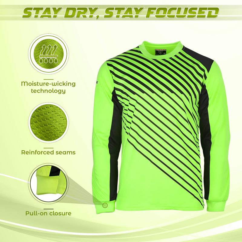Arroyo Goalkeeping Jersey - Green/Black - Vizari Sports