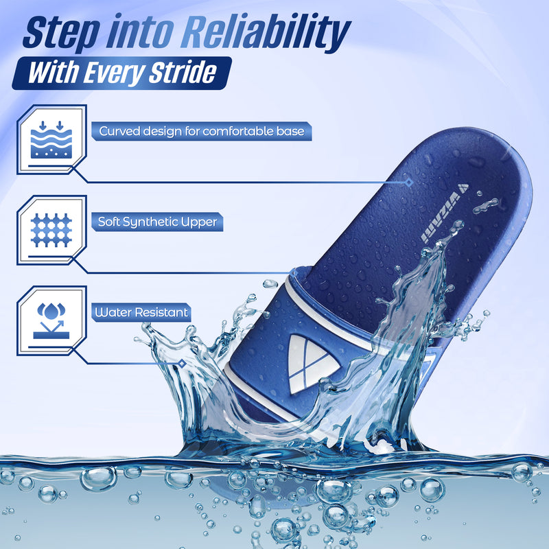Youth Soccer Slide Sandals-Blue - Vizari Sports