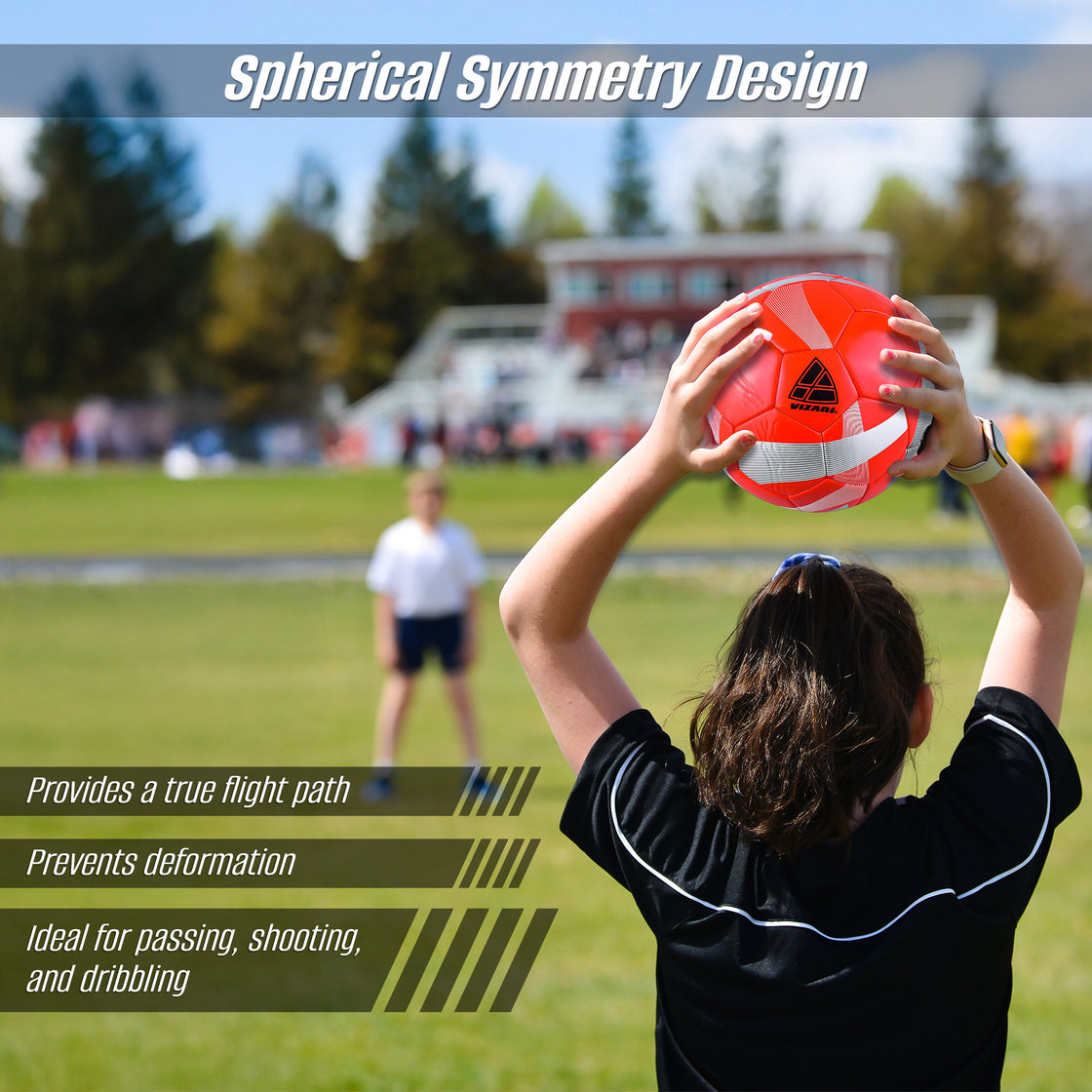 Hydra Soccer Ball-Red - Vizari Sports