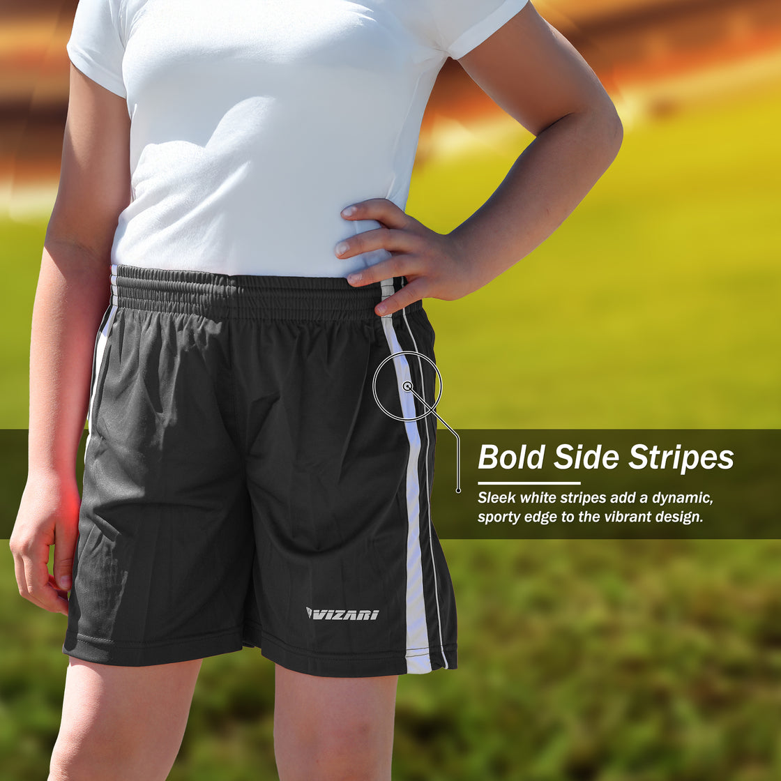 Campo Soccer Shorts - Black - Vizari Sports