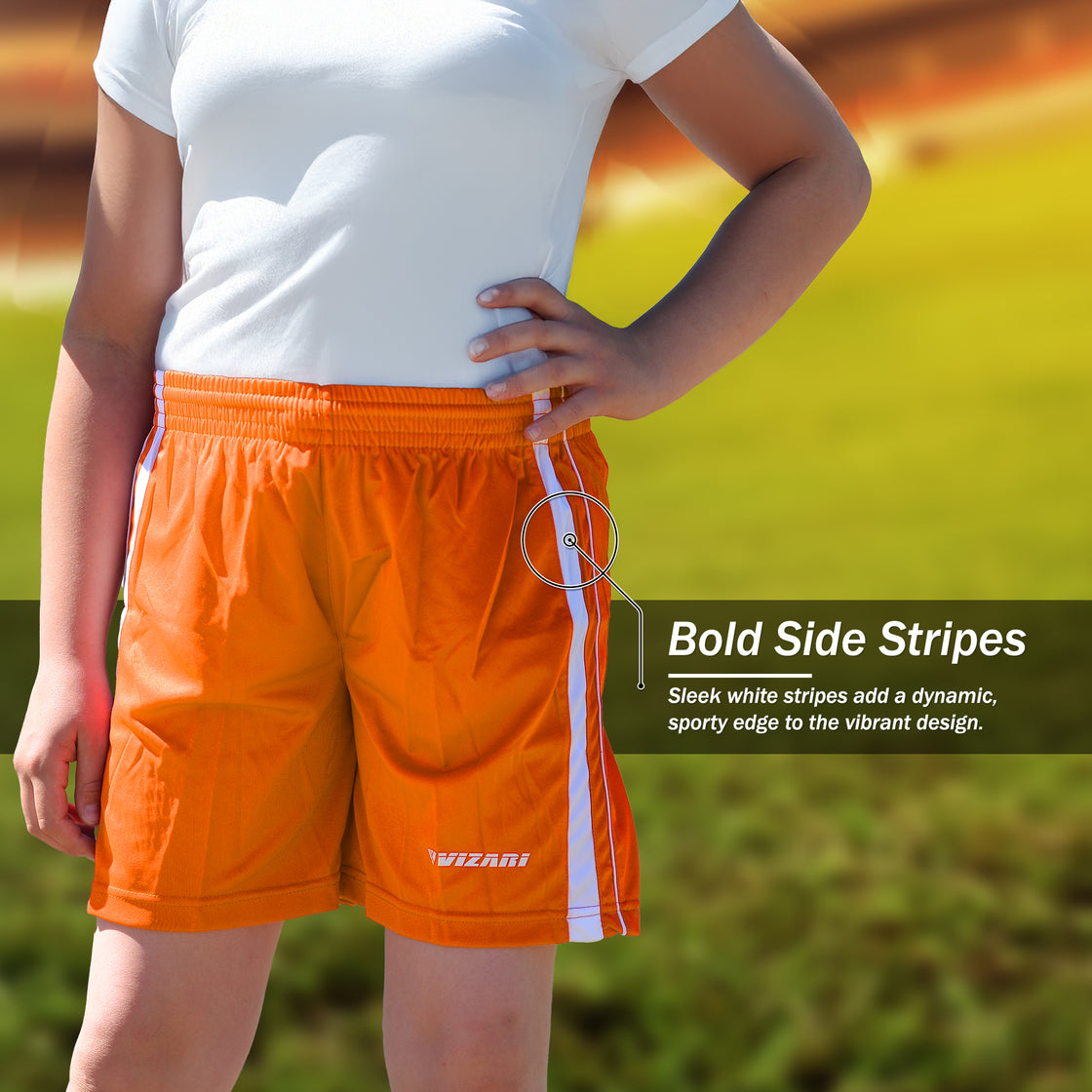 Campo Soccer Shorts - Orange - Vizari Sports