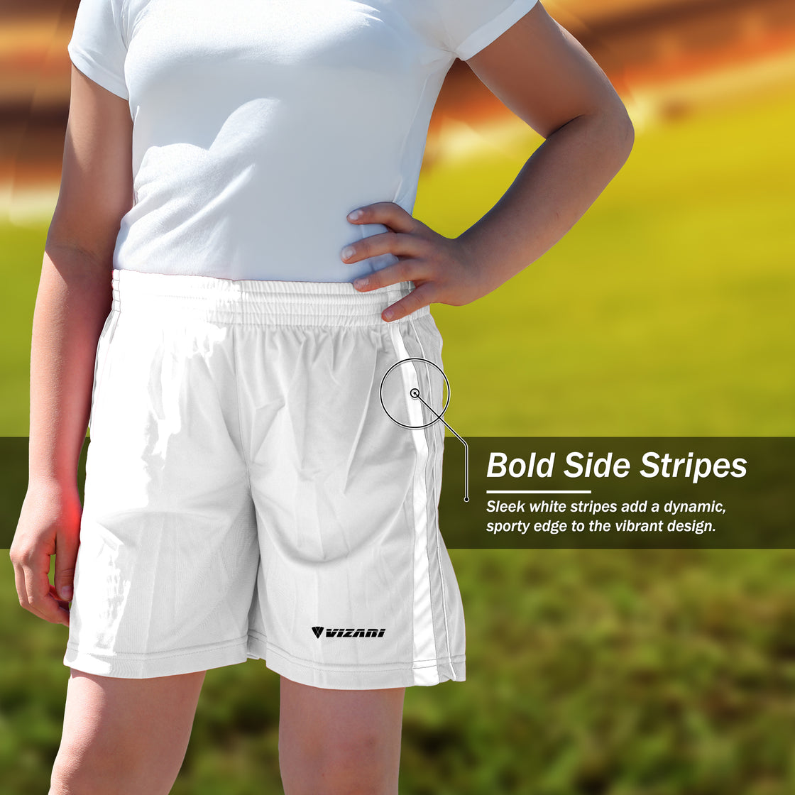 Campo Soccer Shorts - White - Vizari Sports